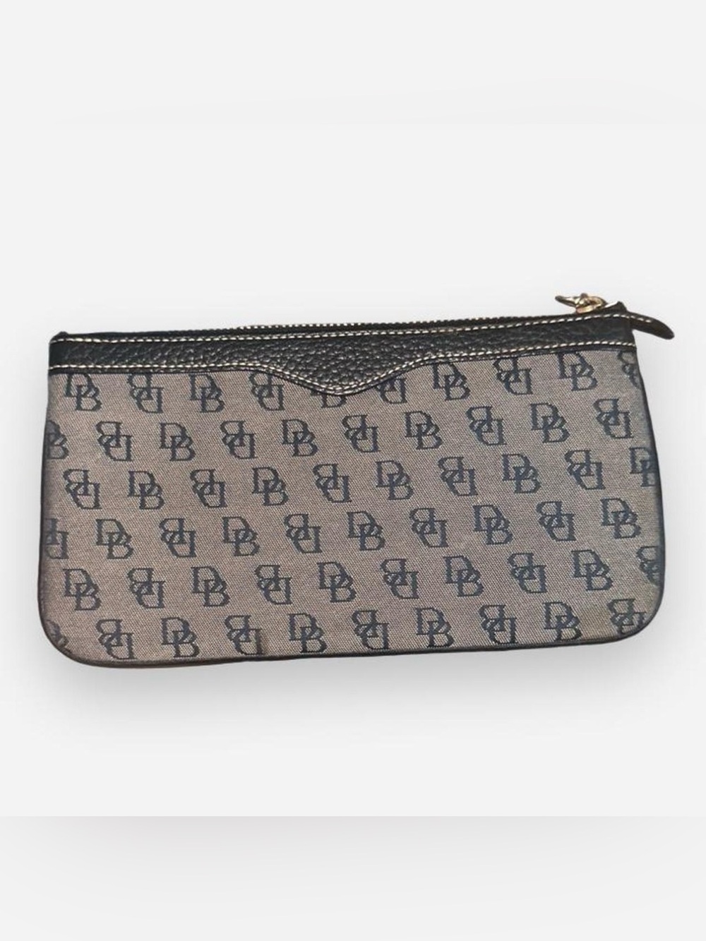Dooney & Bourke Monogram Wristlet - Blue and Gray